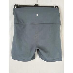 yogalicious lux Teal Foldover Yoga/Bike shorts sz S Gym Training Running
